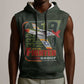 Tuskegee Airmen Camo Moss Green Sleeveless Hoodie 332nd Spit Fire - African Pride