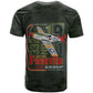Tuskegee Airmen Camo Moss Green T shirt 332nd Spit Fire LT7