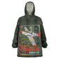 Tuskegee Airmen Camo Moss Green Wearable Blanket Hoodie 332nd Spit Fire - African Pride