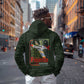 Tuskegee Airmen Camo Moss Green Zip Hoodie 332nd Spit Fire - African Pride