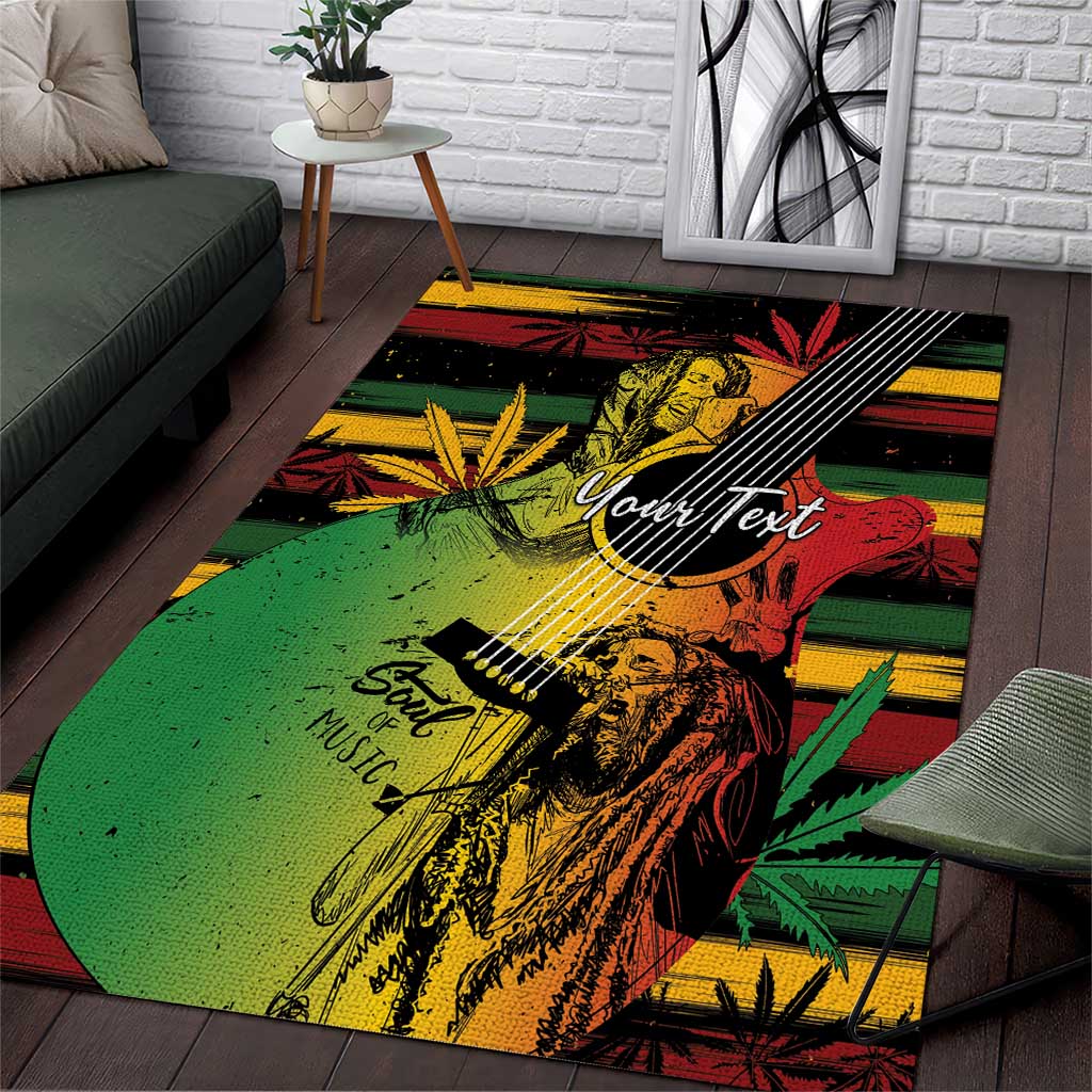 Personalised Afro Reggae Area Rug Soul of Music Sketch Style by ...