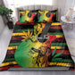 Personalised Afro Reggae Bedding Set Soul of Music Sketch Style