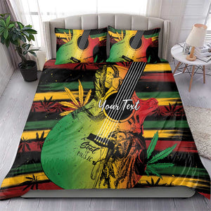Personalised Afro Reggae Bedding Set Soul of Music Sketch Style