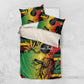 Personalised Afro Reggae Bedding Set Soul of Music Sketch Style