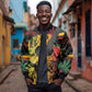 Personalised Afro Reggae Bomber Jacket Soul of Music Sketch Style