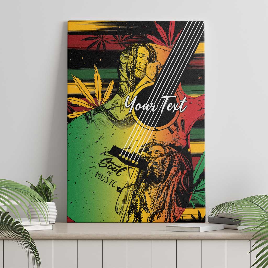 Personalised Afro Reggae Canvas Wall Art Soul of Music Sketch Style