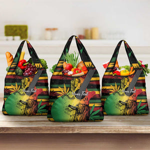 Personalised Afro Reggae Grocery Bag Soul of Music Sketch Style
