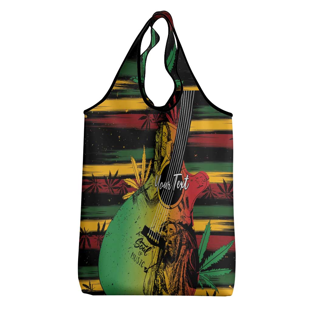 Personalised Afro Reggae Grocery Bag Soul of Music Sketch Style