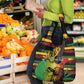 Personalised Afro Reggae Grocery Bag Soul of Music Sketch Style