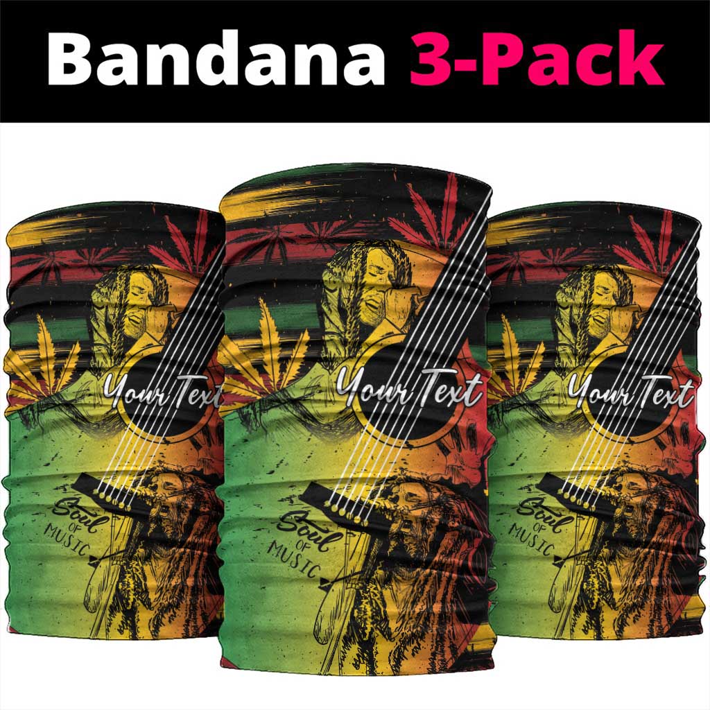 Personalised Afro Reggae Neck Gaiter Soul of Music Sketch Style LT7