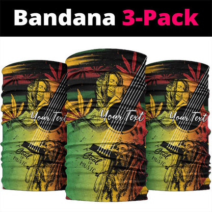 Personalised Afro Reggae Neck Gaiter Soul of Music Sketch Style LT7