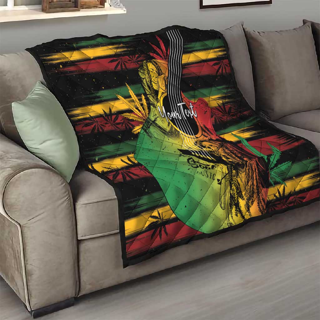 Personalised Afro Reggae Quilt Soul of Music Sketch Style