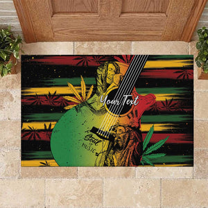Personalised Afro Reggae Rubber Doormat Soul of Music Sketch Style