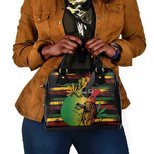 Personalised Afro Reggae Shoulder Handbag Soul of Music Sketch Style