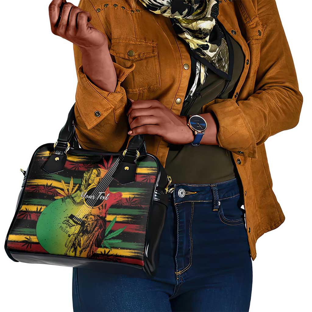 Personalised Afro Reggae Shoulder Handbag Soul of Music Sketch Style