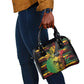 Personalised Afro Reggae Shoulder Handbag Soul of Music Sketch Style