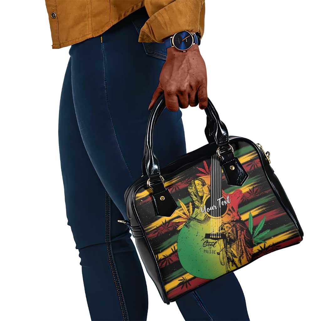 Personalised Afro Reggae Shoulder Handbag Soul of Music Sketch Style