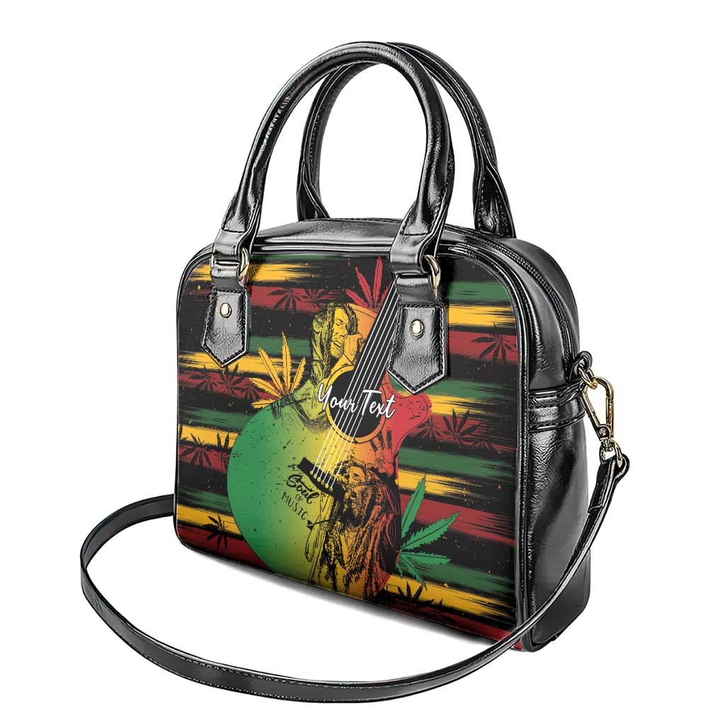 Personalised Afro Reggae Shoulder Handbag Soul of Music Sketch Style