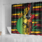 Personalised Afro Reggae Shower Curtain Soul of Music Sketch Style