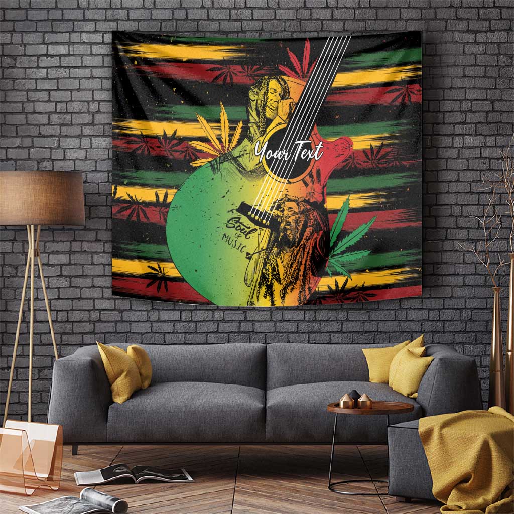Personalised Afro Reggae Tapestry Soul of Music Sketch Style
