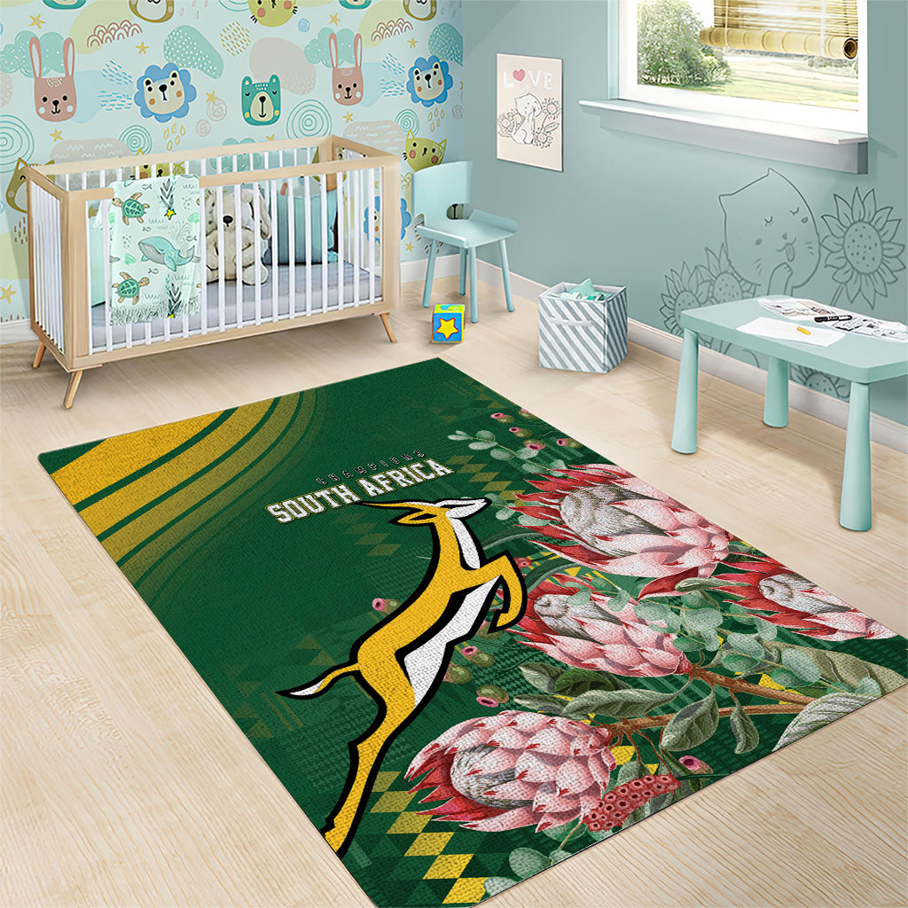 South Africa Rugby Bokke Champions Area Rug
