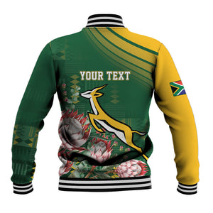 South Africa Rugby Personalized Bokke Champions Baseball Jacket