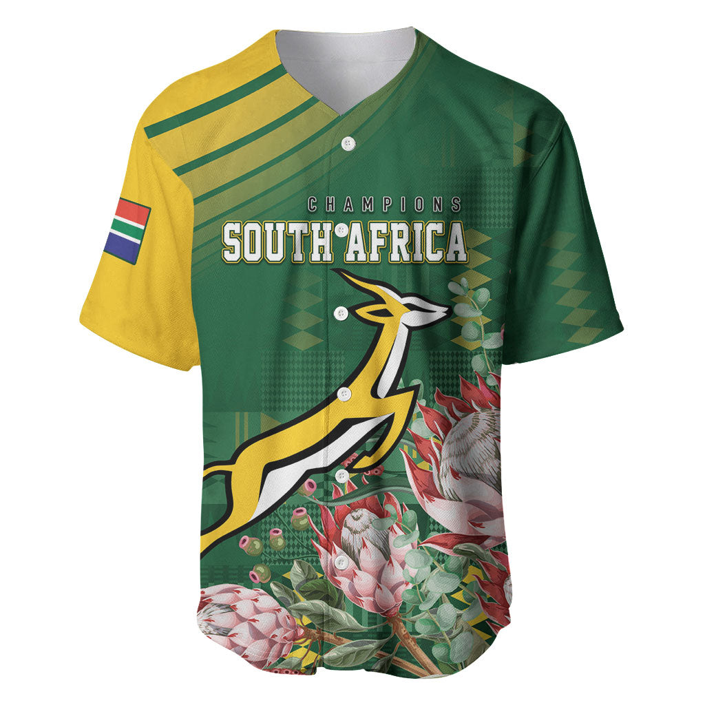 South Africa Rugby Personalized Bokke Champions Baseball Jersey