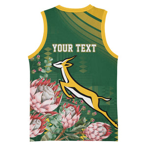 South Africa Rugby Personalized Bokke Champions Basketball Jersey