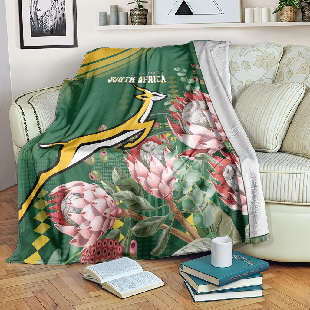 South Africa Rugby Bokke Champions Blanket