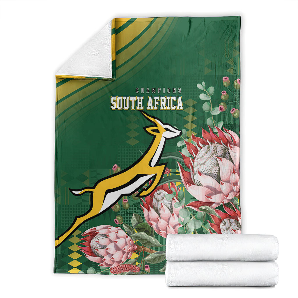 South Africa Rugby Bokke Champions Blanket