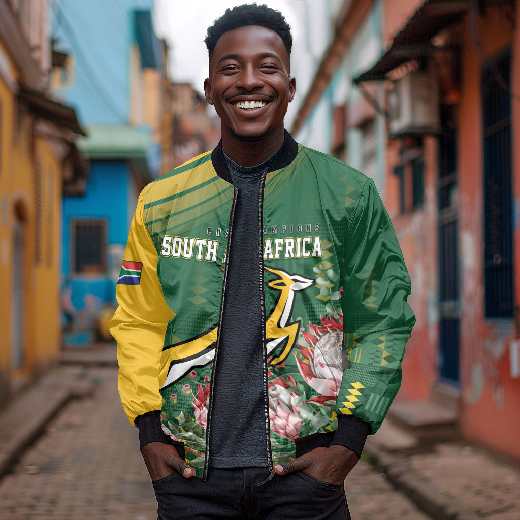 South Africa Rugby Personalized Bokke Champions Bomber Jacket
