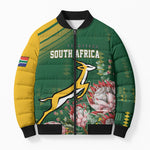 South Africa Rugby Personalized Bokke Champions Bomber Puffer Jacket
