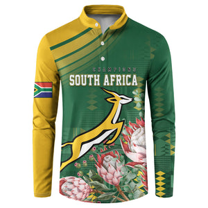 South Africa Rugby Personalized Bokke Champions Button Sweatshirt