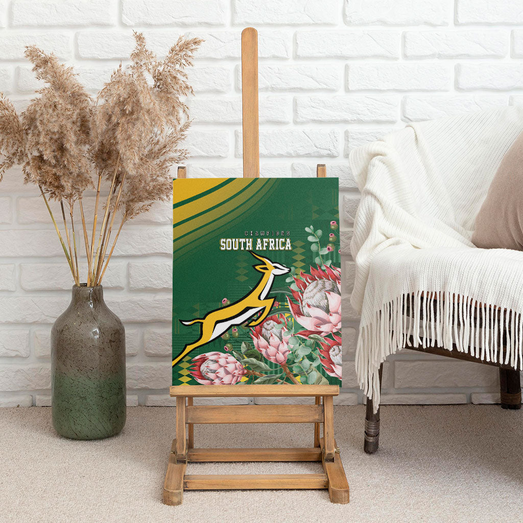 South Africa Rugby Bokke Champions Canvas Wall Art