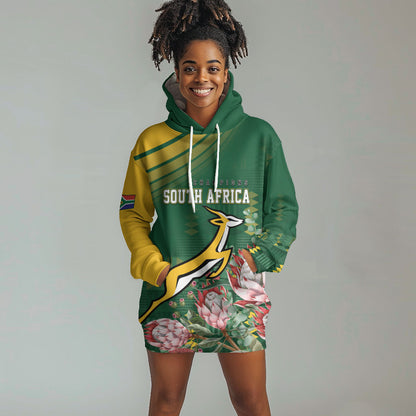South Africa Rugby Personalized Bokke Champions Hoodie Dress