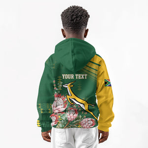 South Africa Rugby Personalized Bokke Champions Kid Hoodie
