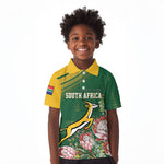 South Africa Rugby Personalized Bokke Champions Kid Polo Shirt