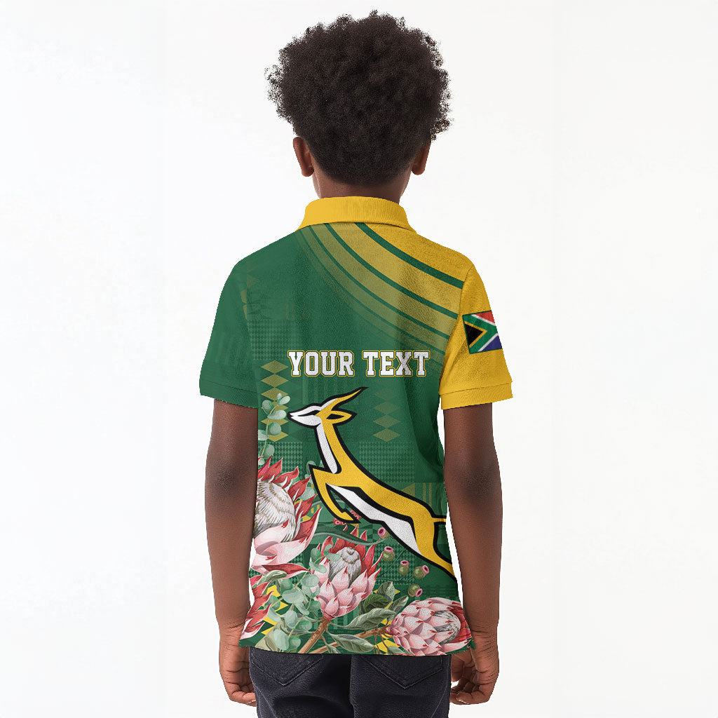 South Africa Rugby Personalized Bokke Champions Kid Polo Shirt