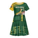 South Africa Rugby Personalized Bokke Champions Kid Short Sleeve Dress