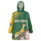 South Africa Rugby Personalized Bokke Champions Kid Wearable Blanket Hoodie