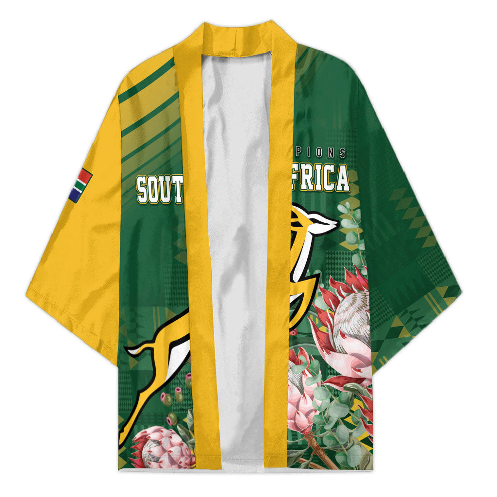 South Africa Rugby Personalized Bokke Champions Kimono