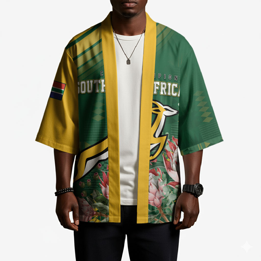 South Africa Rugby Personalized Bokke Champions Kimono