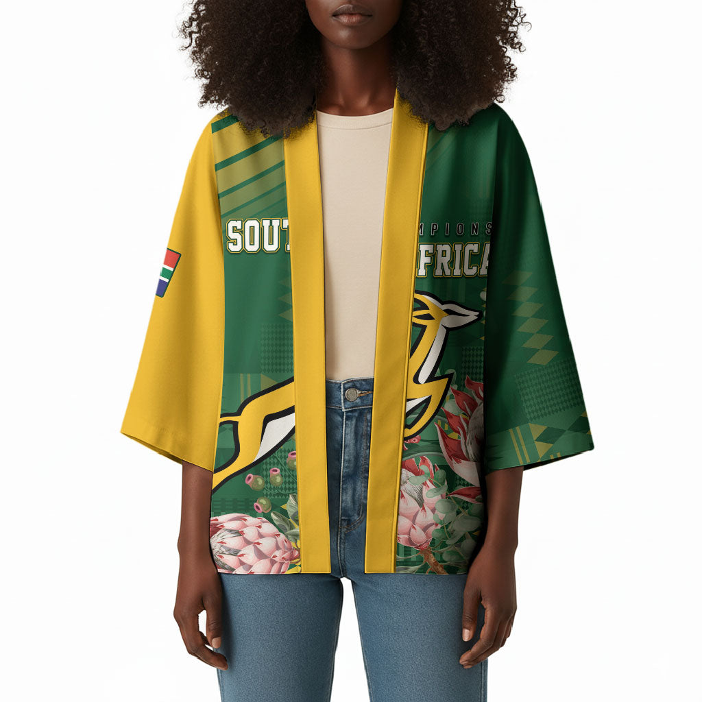 South Africa Rugby Personalized Bokke Champions Kimono