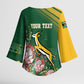 South Africa Rugby Personalized Bokke Champions Kimono Sleeve Blouse