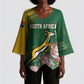 South Africa Rugby Personalized Bokke Champions Kimono Sleeve Blouse