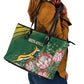 South Africa Rugby Bokke Champions Leather Tote Bag