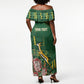 South Africa Rugby Personalized Bokke Champions Off Shoulder Maxi Dress