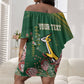 South Africa Rugby Personalized Bokke Champions Off Shoulder Short Dress