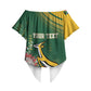 South Africa Rugby Personalized Bokke Champions Off Shoulder Wrap Waist Top