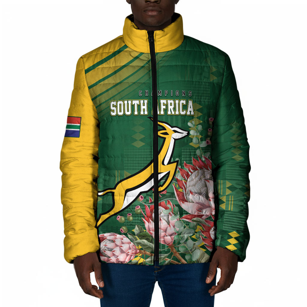 South Africa Rugby Personalized Bokke Champions Padded Jacket